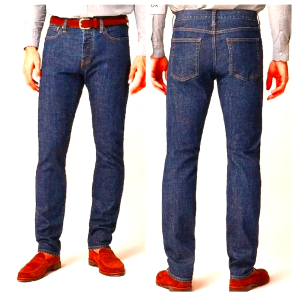 J. Crew 770 Japanese Kaihara Denim Slim Straight Fit Jeans 29 Waist